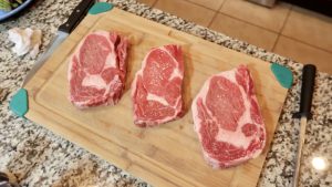 1.5 inch thick ribeye steak from Walmart